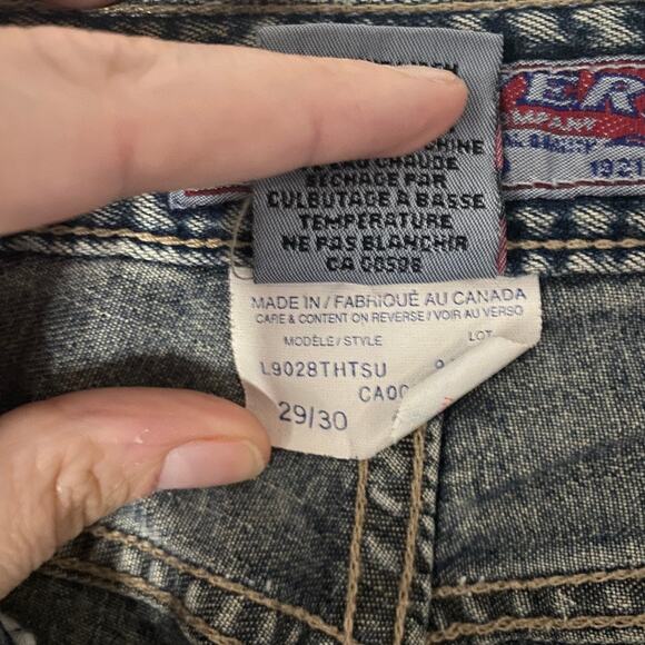 Silver Jeans Boot Flare Vintage 90's Y2K Cotton Mid Rise Dark Wash Jeans - 29x30 - Picture 6 of 6